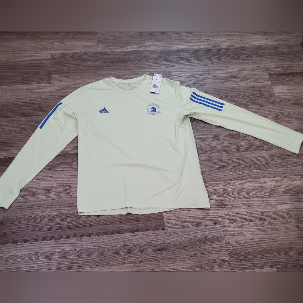 (NWT)WMS Large Adidas Performance AreoReady 2023 Boston Marathon Running Apparel